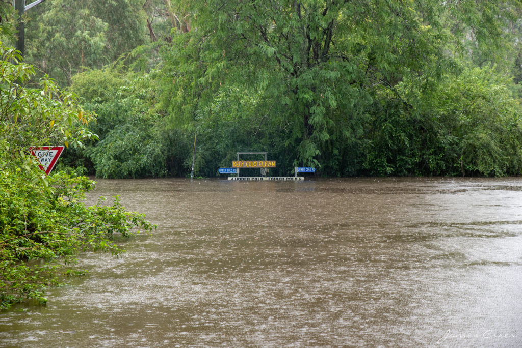 Colo River in flood